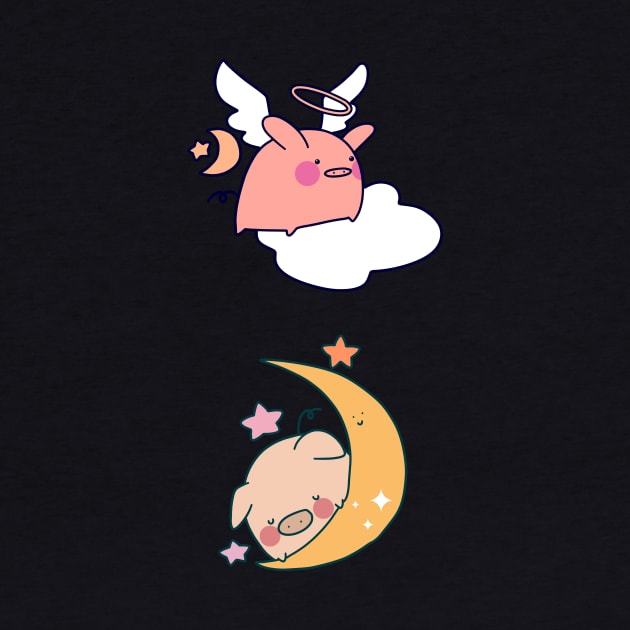 Moon Pigs by saradaboru